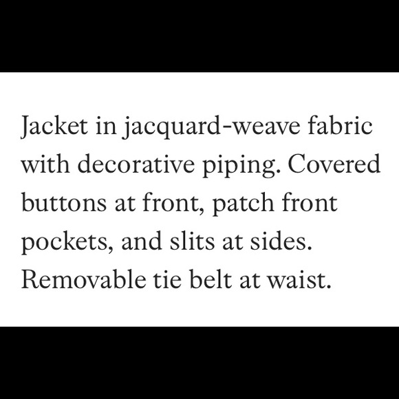 H&M jacquard weave jacket - Picture 5 of 6